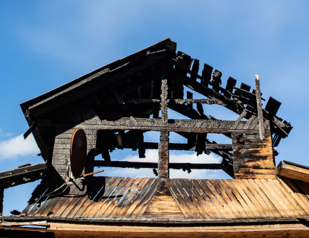 Image of Burned home